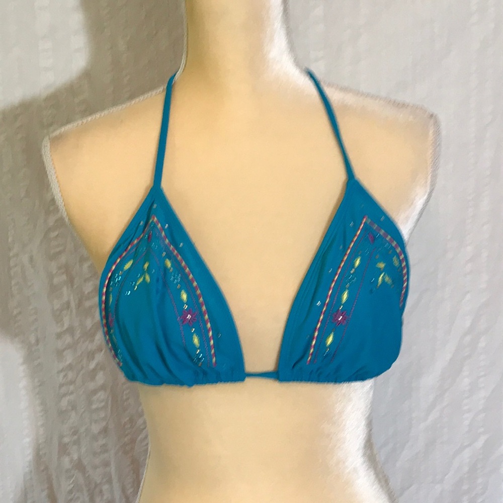 Swimsuit top.